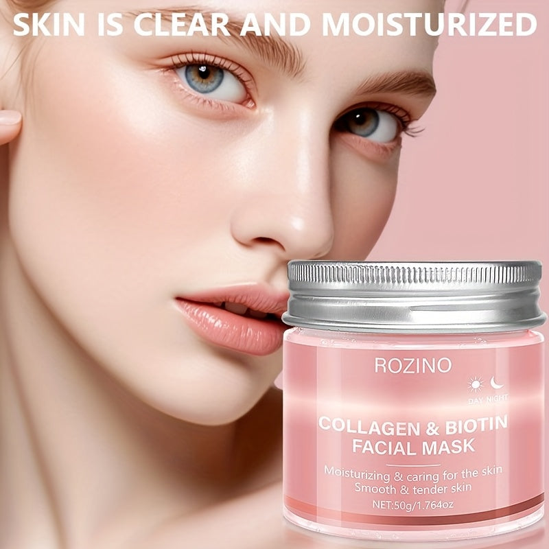 Mascarilla Facial Día & Noche con Colágeno y Biotina