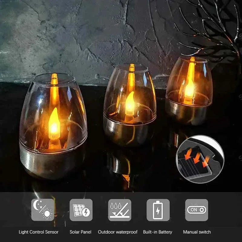Velas Solares LED Sin Llama