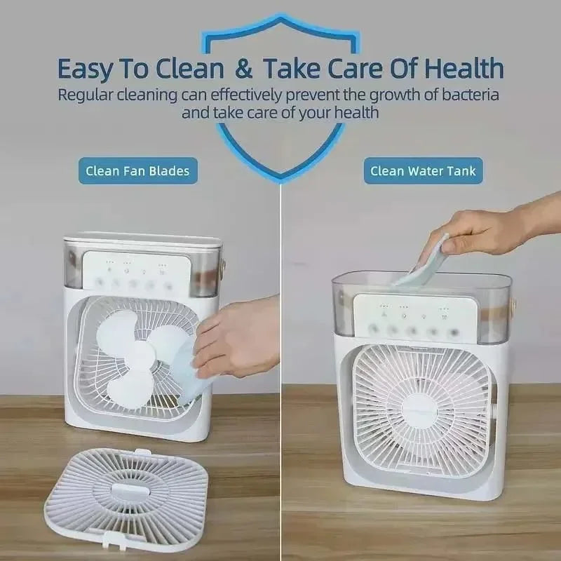 Ventilador portátil 3 en 1 Xiaomi con luz LED