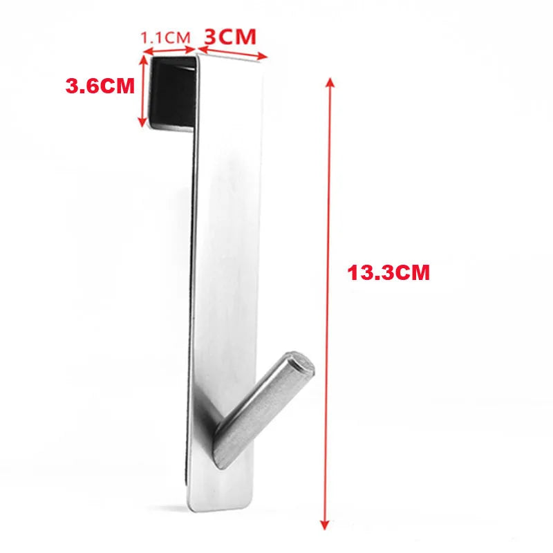 Stainless Steel Over Glass Door Shower