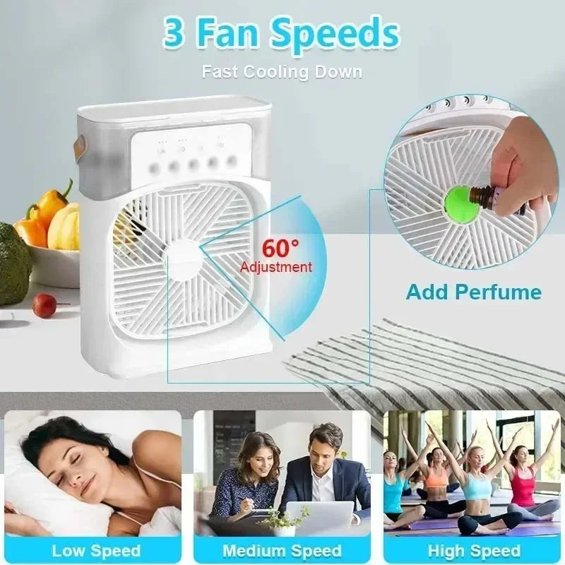Ventilador portátil 3 en 1 Xiaomi con luz LED