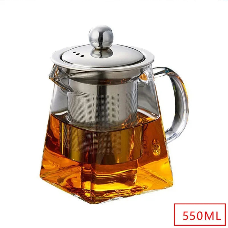 ClearGlass Teapot with Infuser