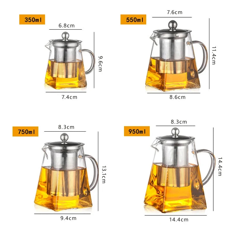 ClearGlass Teapot with Infuser