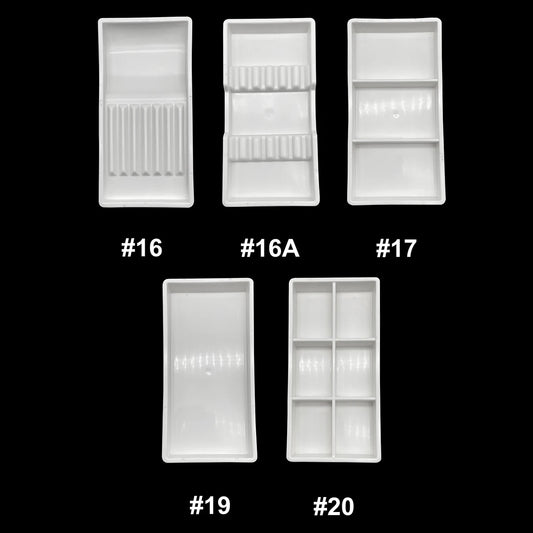 1Pcs WELLCK Dental Autoclavable Cabinet Trays Plastic Drawer Organizer for Dentist Doctor Surgical Dental Tray 9.5cm*19.5cm*2cm