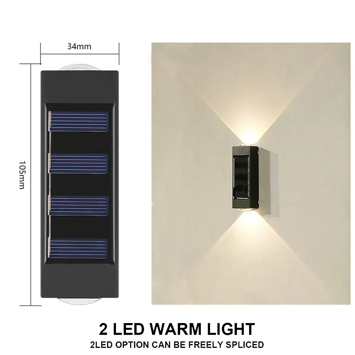 Solar Wall Lamp Outdoor Waterproof Solar