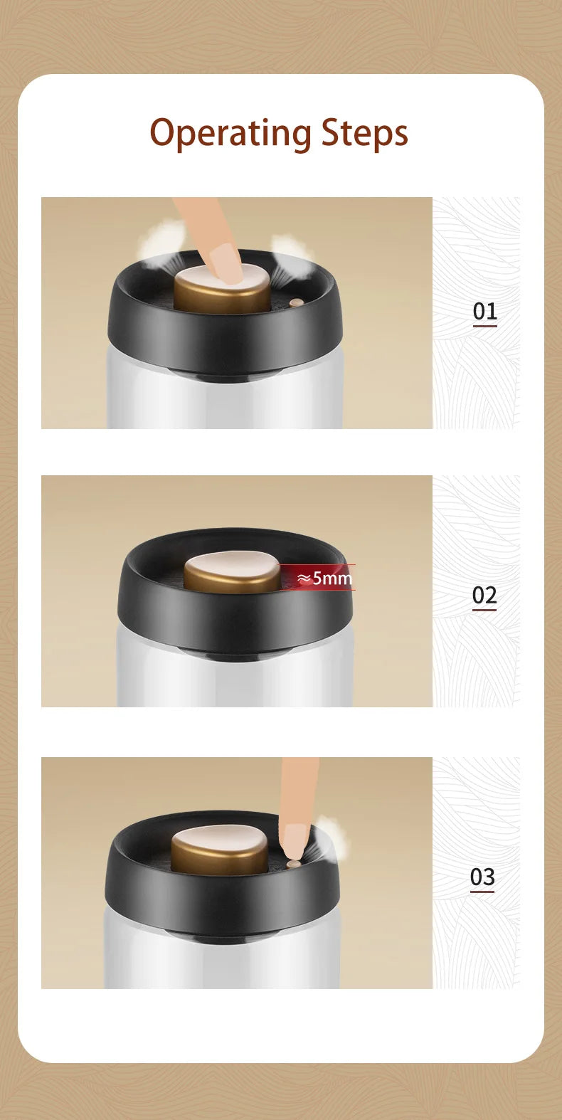 Sealed Glass Coffee Bean Jar