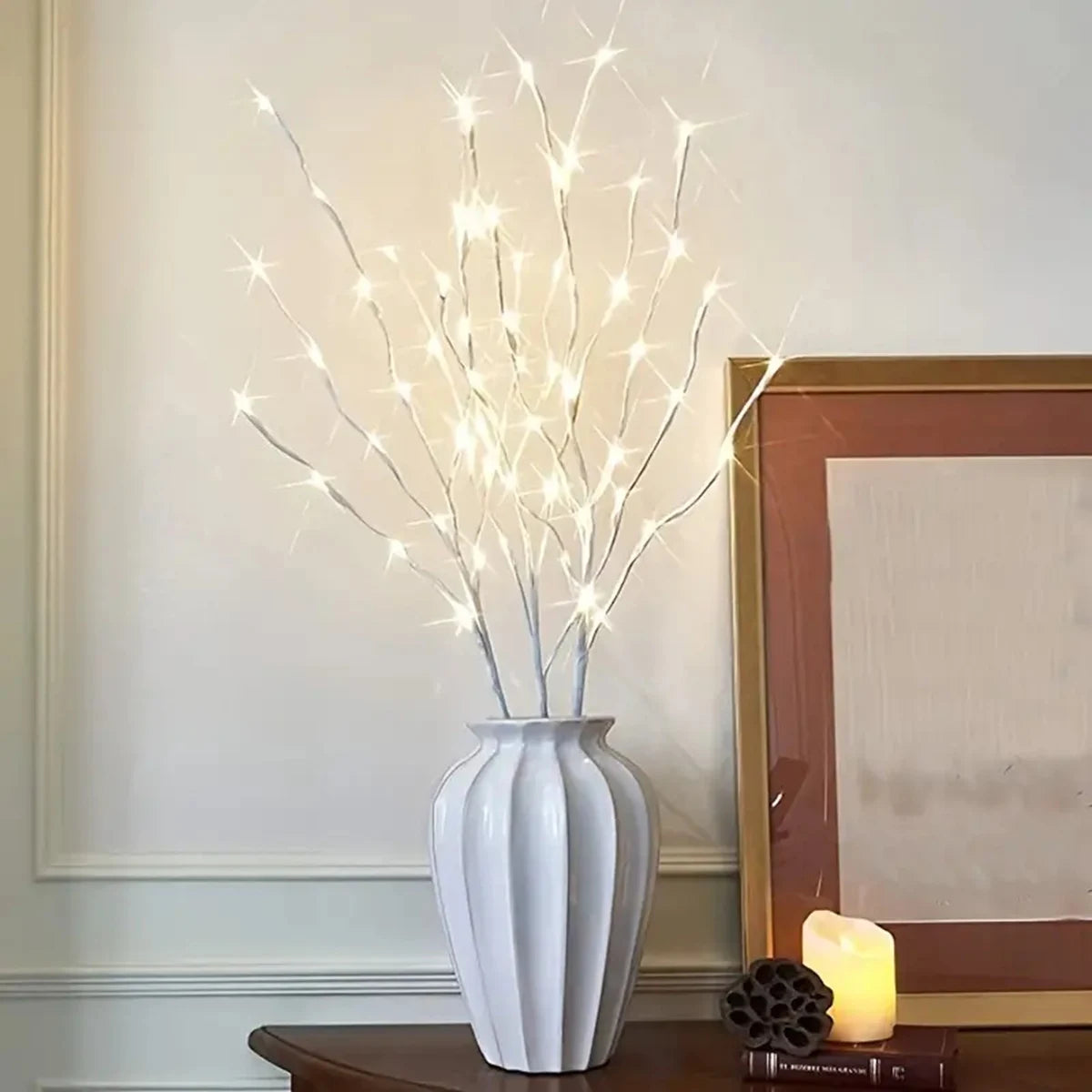 Rama de Abedul con Luces LED