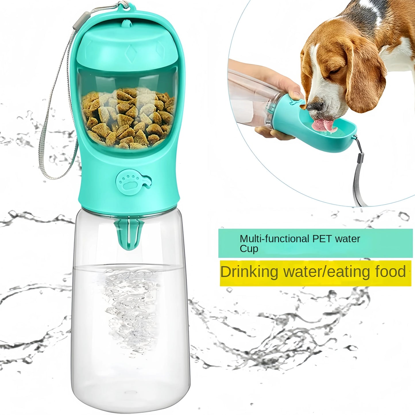 Pets Water Bottle Portable Food Dog Cat