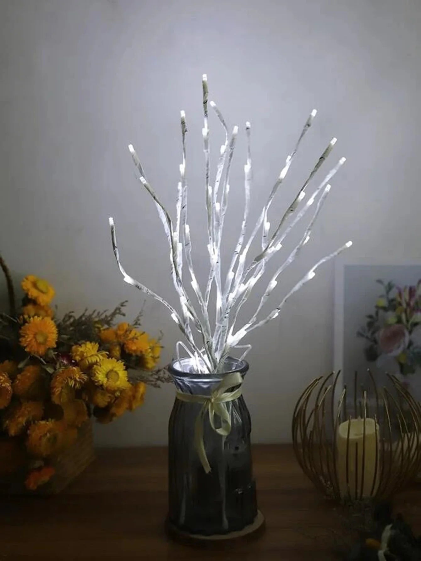 Rama de Abedul con Luces LED