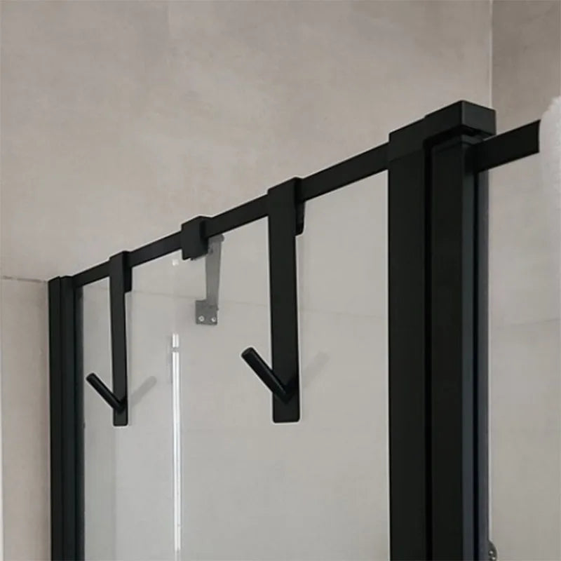 Stainless Steel Over Glass Door Shower