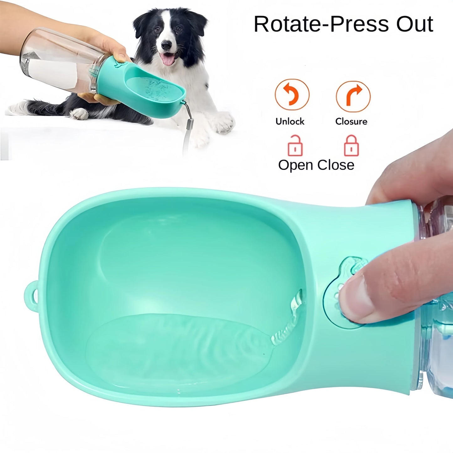 Pets Water Bottle Portable Food Dog Cat
