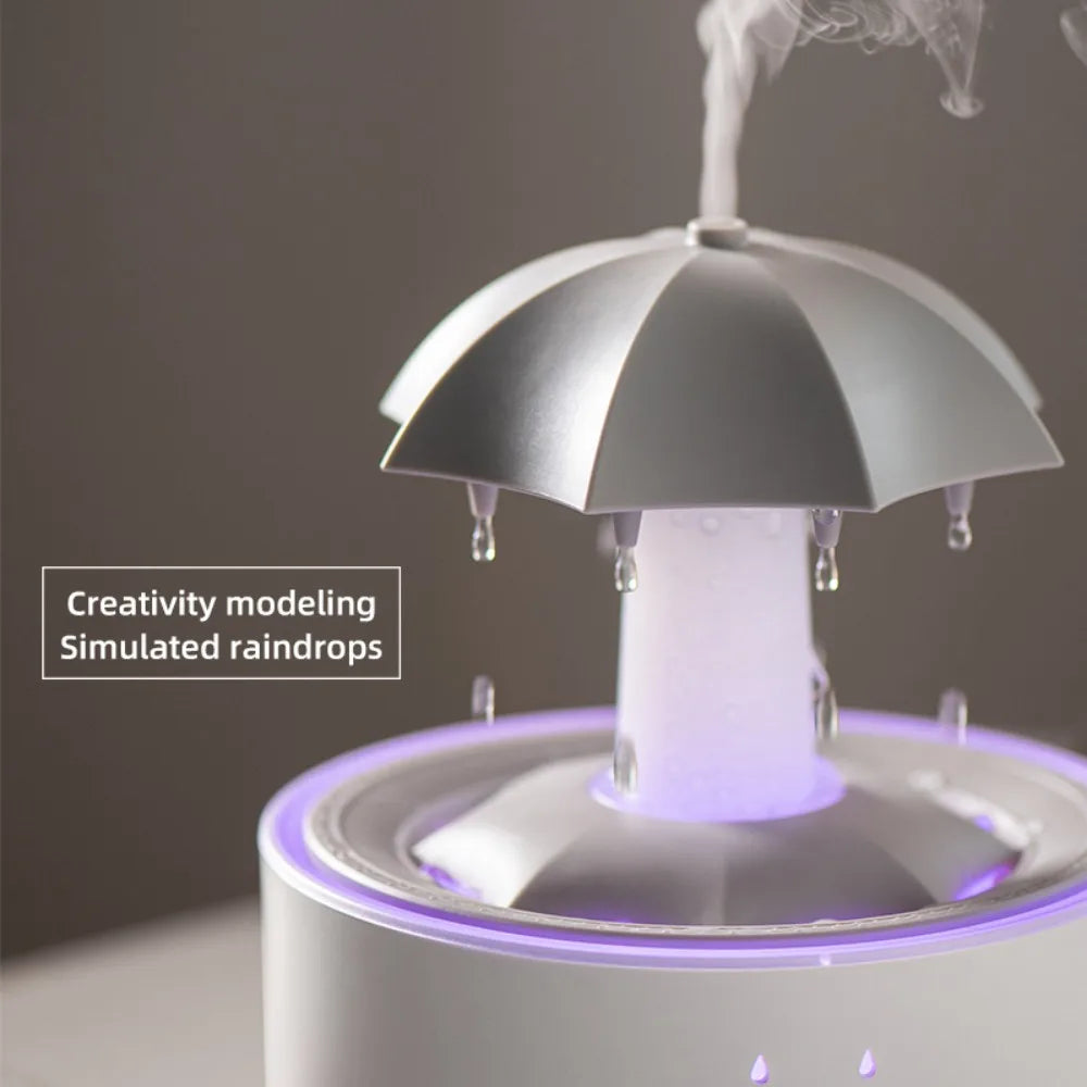 Water Drop Shape Rotating Umbrella Aroma Diffuser