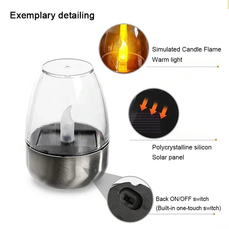 Velas Solares LED Sin Llama