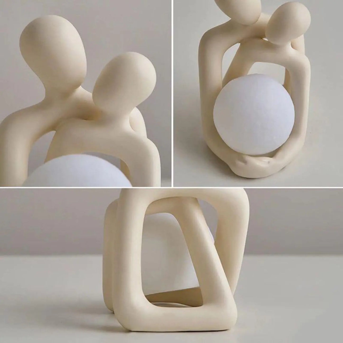 Estatua de resina de abrazo amoroso