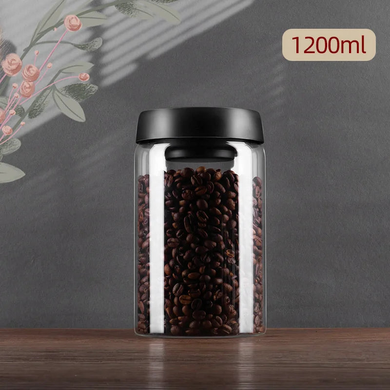 Sealed Glass Coffee Bean Jar