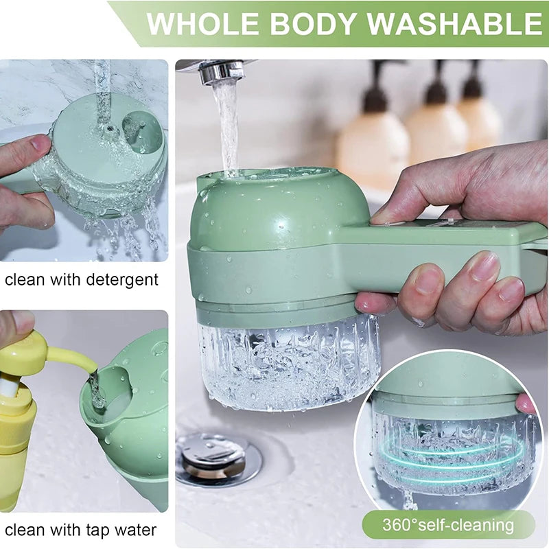 "4-in-1 Wireless Food Processor & Chopper"