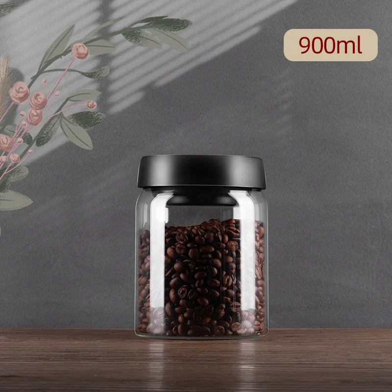 Sealed Glass Coffee Bean Jar