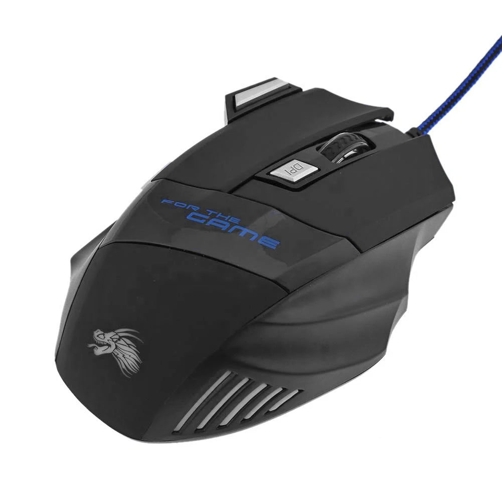 USB Wired Gaming Mouse 7 Button Backlit Ergonomic
