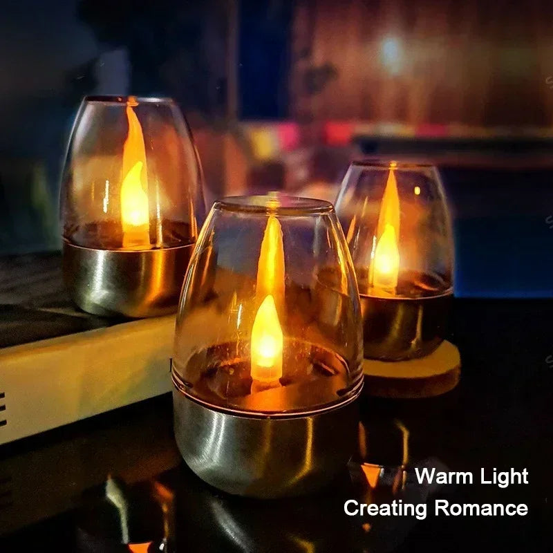 Velas Solares LED Sin Llama