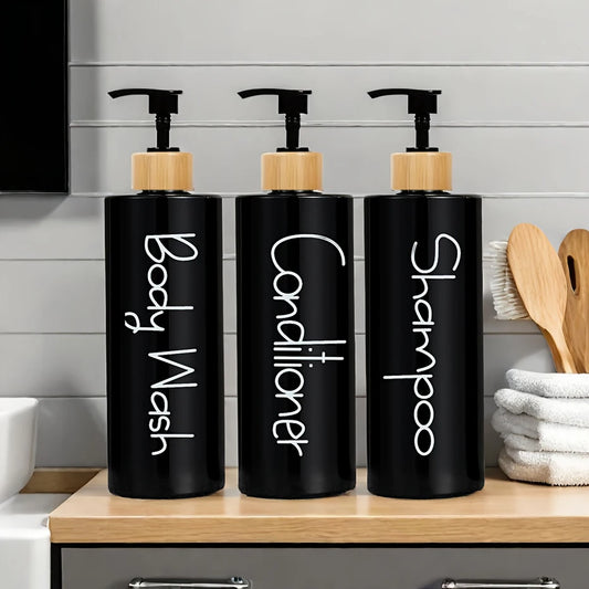 3PCS Bathroom Soap Dispenser Reusable Hand Pump