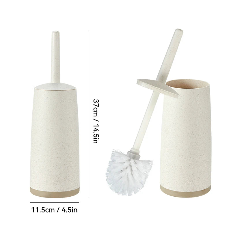 WORTHBUY Plastic Toilet Brush With Standing Base