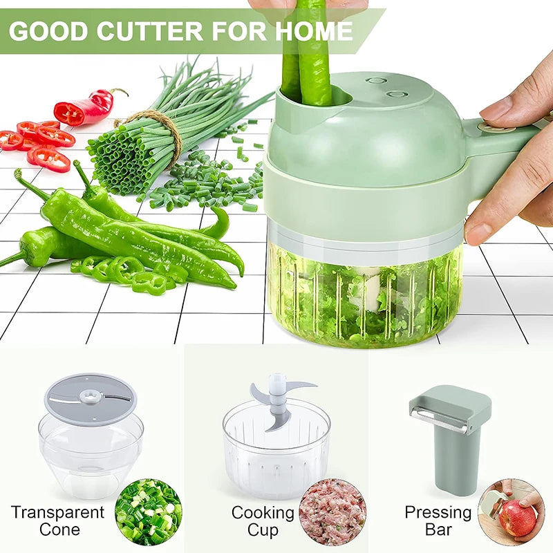 "4-in-1 Wireless Food Processor & Chopper"
