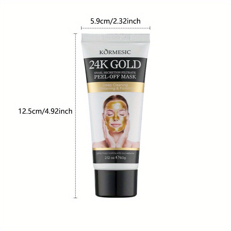 KORMESIC Mascarilla Facial 24K con Baba de Caracol