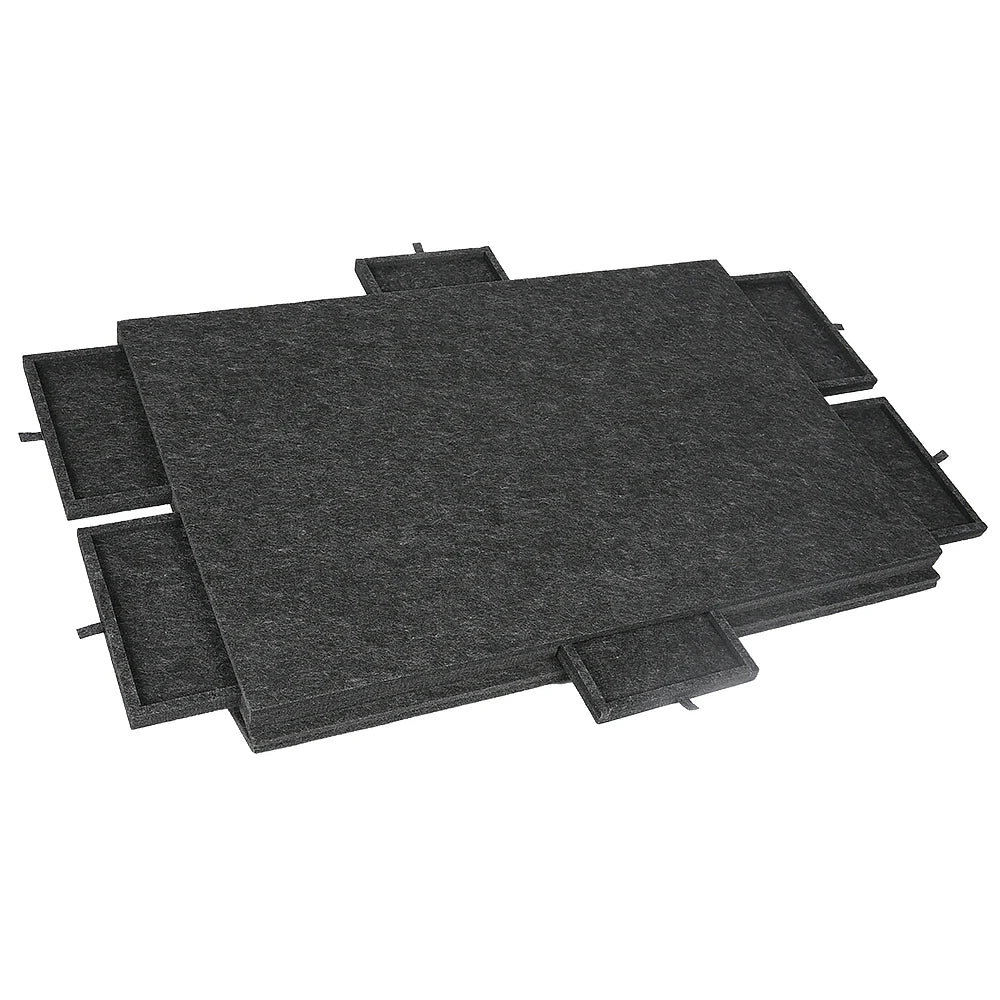 Portable Felt Puzzle Table Board - Foldable with Bracket Cover,Home Office 6 Drawers Storage Organizer for Puzzle&Craft Supplies