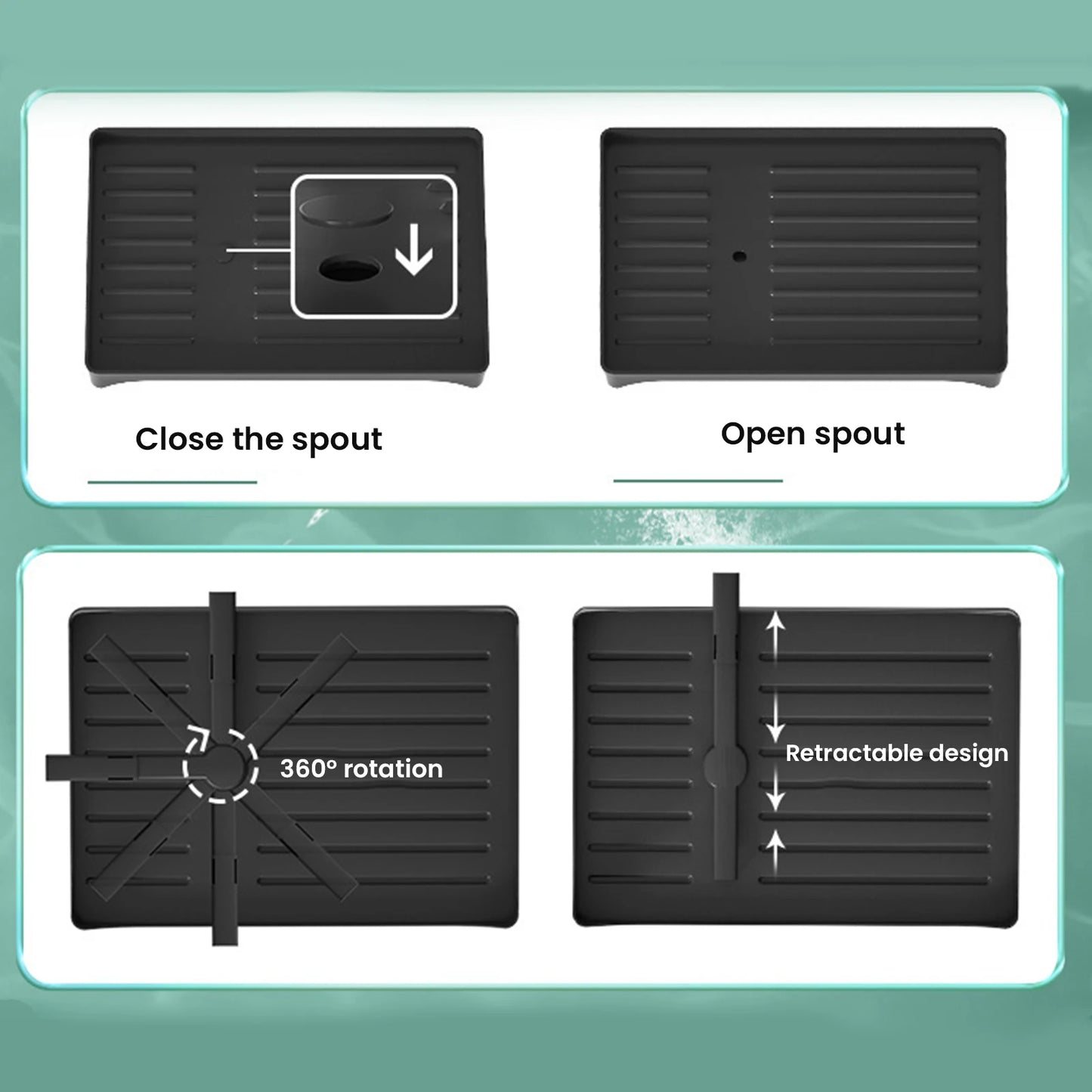 2 Layers Dish Drying Rack With Drainboard Household Dish Storage Holder Carbon Steel Sink Kitchen Organizer with Cutlery Holder