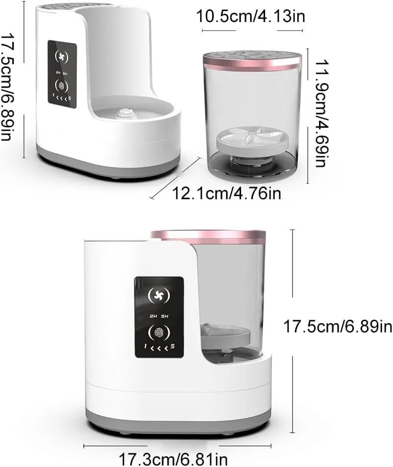 Rechargeable electric makeup brush cleaner, quick and convenient brush cleaner machine, automatic abs cleaning tool