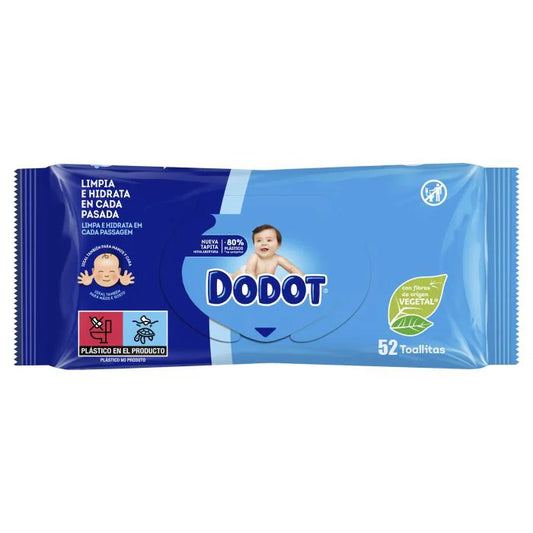 Paquete de 12 paquetes de toallitas Dodot, 52 toallitas, total 624 toallitas