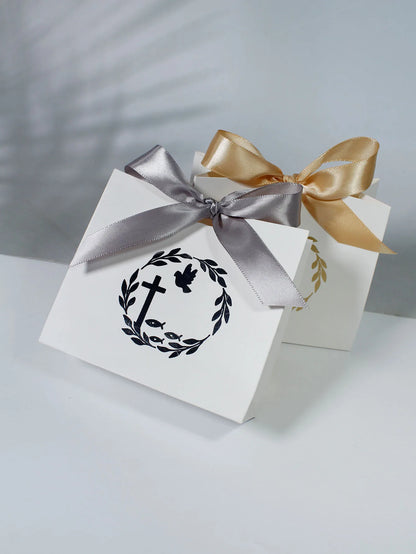 10/20pcs Christian Pigeon Gift Box, Baptism Festival Candy Box, Decorative Christian Festival Party Gift Box