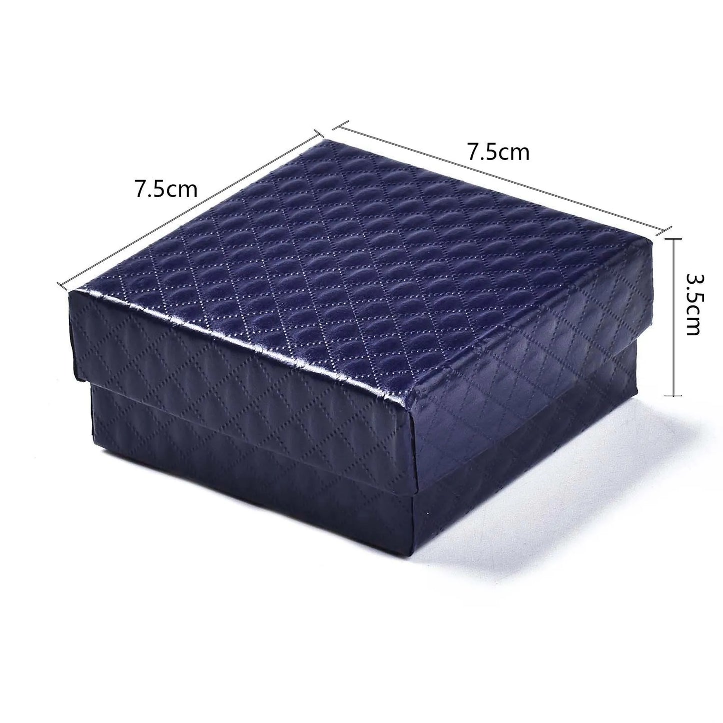 12 pcs 7.5x7.5x3.5cm Black Red Square Cardboard Jewelry Boxes for Pendant Earring Ring Jewelry Valentine's Day Gift Boxes