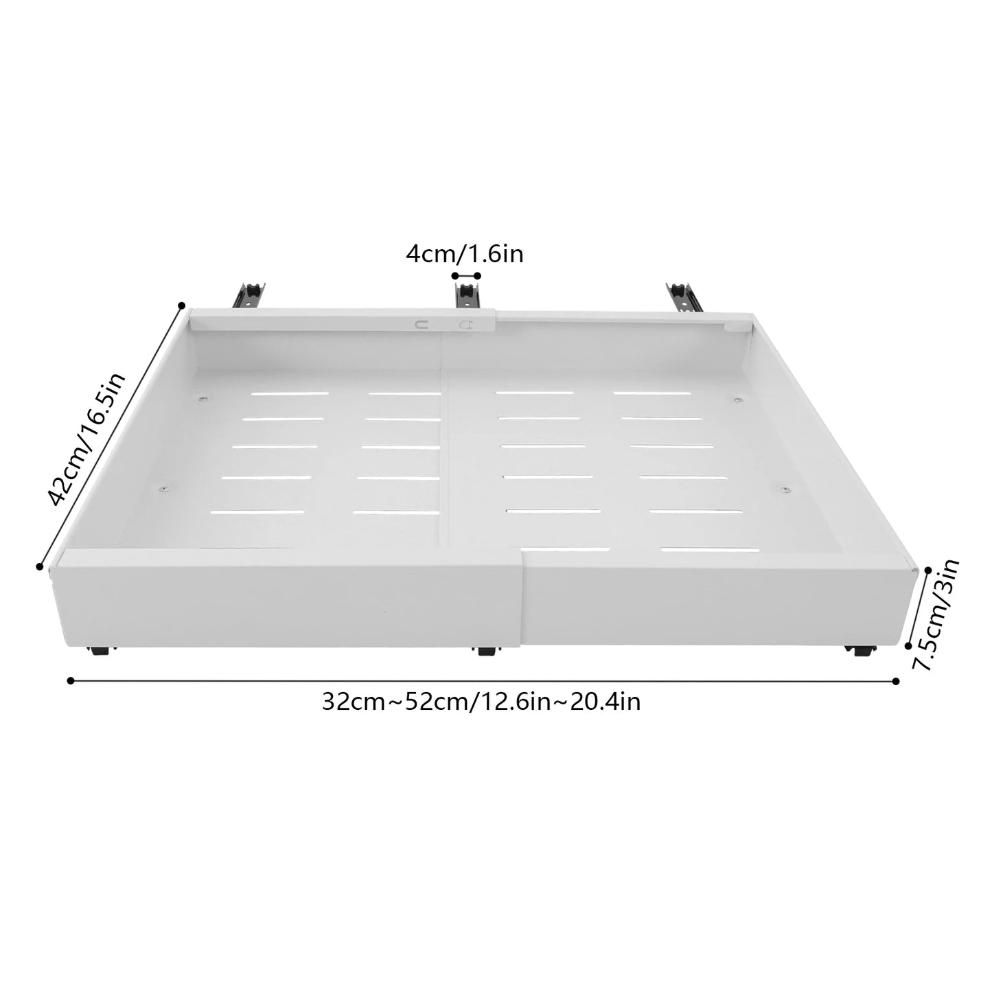 1/2Pcs Telescopic Drawer, Retractable Single Layer Sundries Storage Holder, Pull Out Storage Rack