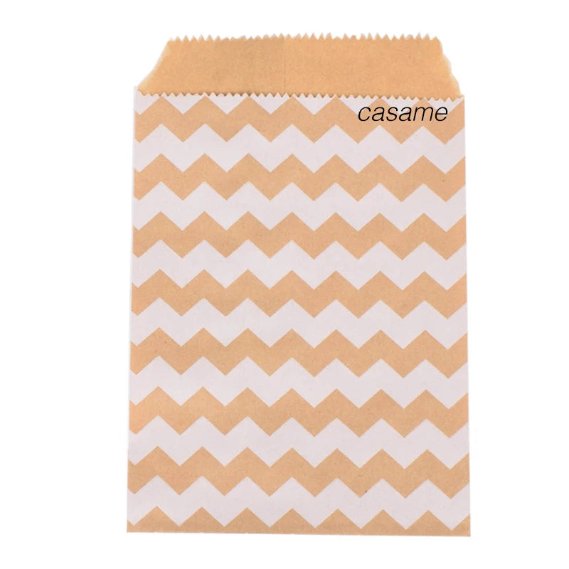 50 Pcs 10x15cm pouch Mixed Style and Color Paper Bags Kraft Craft DIY Decoration Packaging Cute Guest Gift Bag Wedding Birthday