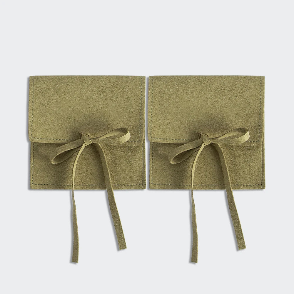 10pcs Velvet Jewelry Packaging Pouches Chic Wedding Favor Bags Cream microfiber Cosmetic Bags Product Package Wedding Gift Bag