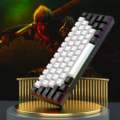 Teclado para juegos ultracompacto con un 60 % de RGB