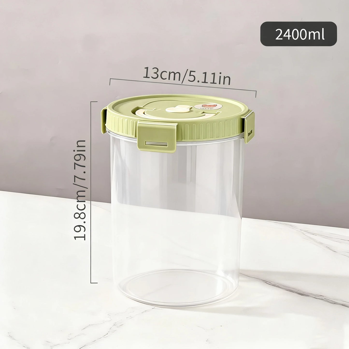 Noodles Sealed Storage Box With Handle Moisture-Proof Airtight Pasta Food Storage Container Kitchen Plastic Fresh-keeping Box