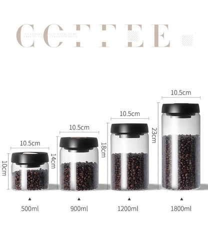 Sealed Glass Coffee Bean Jar
