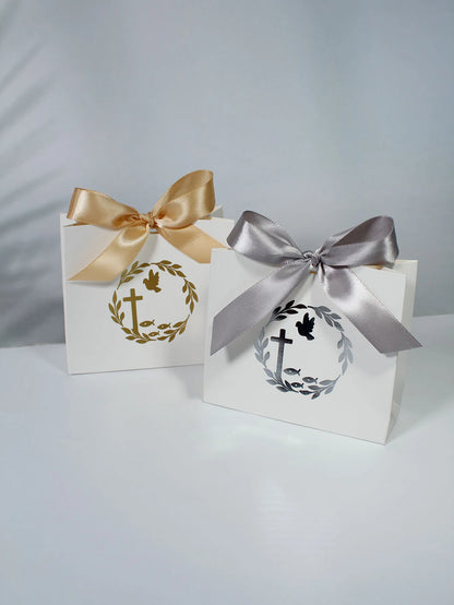 10/20pcs Christian Pigeon Gift Box, Baptism Festival Candy Box, Decorative Christian Festival Party Gift Box
