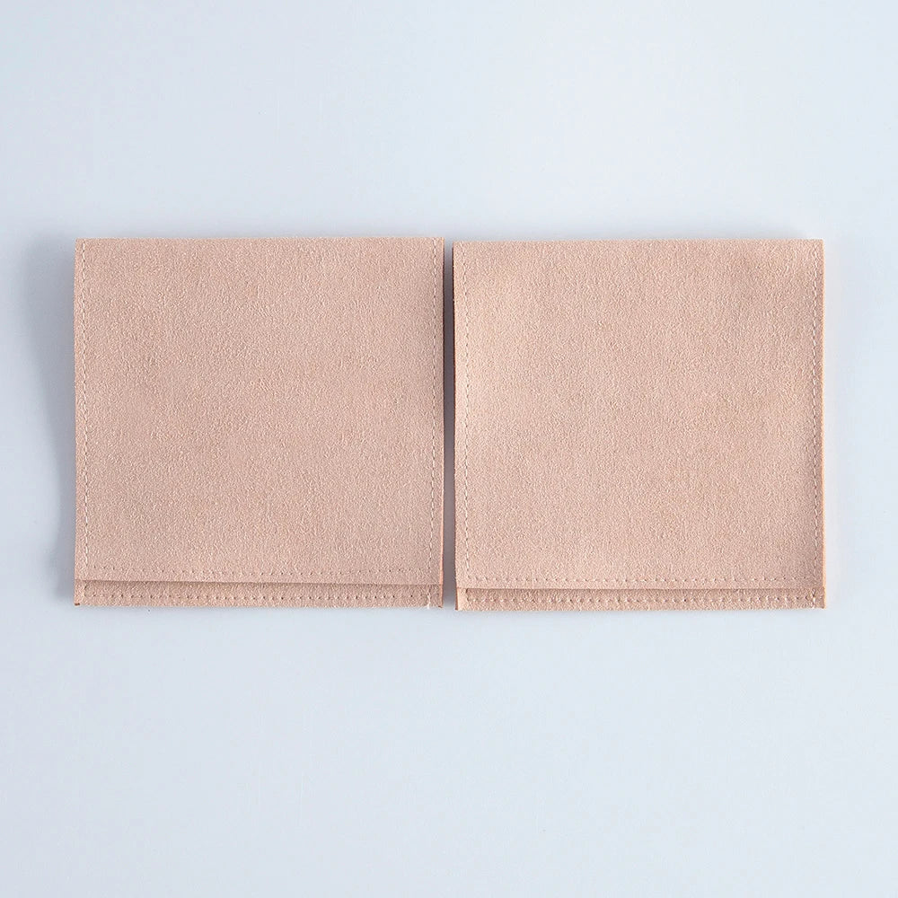 10pcs Velvet Jewelry Packaging Pouches Chic Wedding Favor Bags Cream microfiber Cosmetic Bags Product Package Wedding Gift Bag