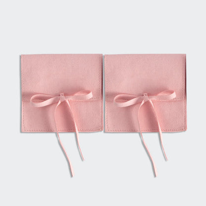 10pcs Velvet Jewelry Packaging Pouches Chic Wedding Favor Bags Cream microfiber Cosmetic Bags Product Package Wedding Gift Bag