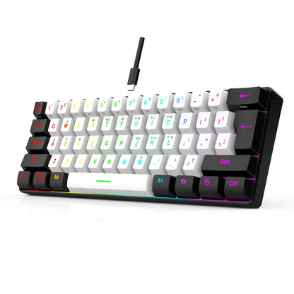 Teclado para juegos ultracompacto con un 60 % de RGB