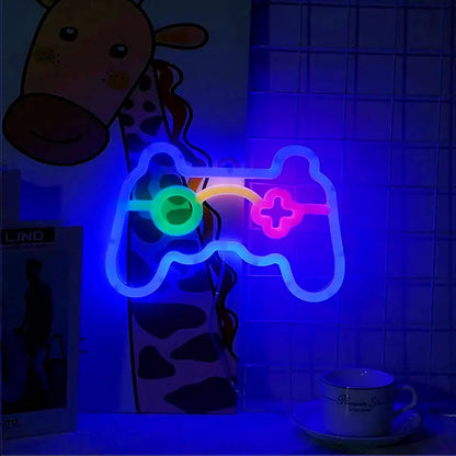 Gamer Neon Sign Lights,Gamer Controller Neon Lamp for E-sport Room