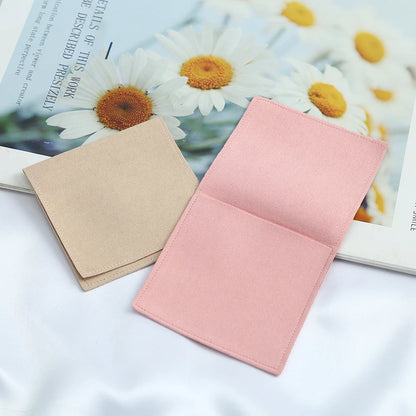 10pcs Velvet Jewelry Packaging Pouches Chic Wedding Favor Bags Cream microfiber Cosmetic Bags Product Package Wedding Gift Bag
