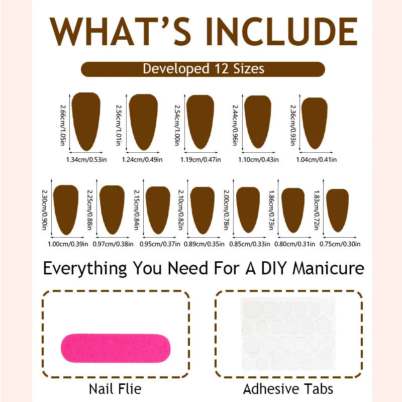 10Pc Handmade Nails in Soft Almond Shape with Cat Eye Shimmer Finish Press-On Nail Tips Perfect for Gifting to Women and Friend