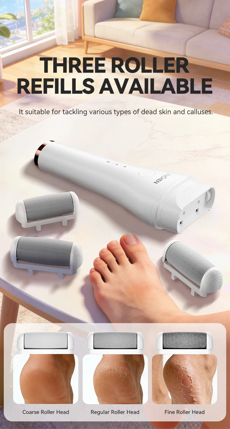 Enchen Electric Foot Callus Remover Rechargeable Ipx6 Waterproof 2 Speeds USB Charging 1 Sanding Head