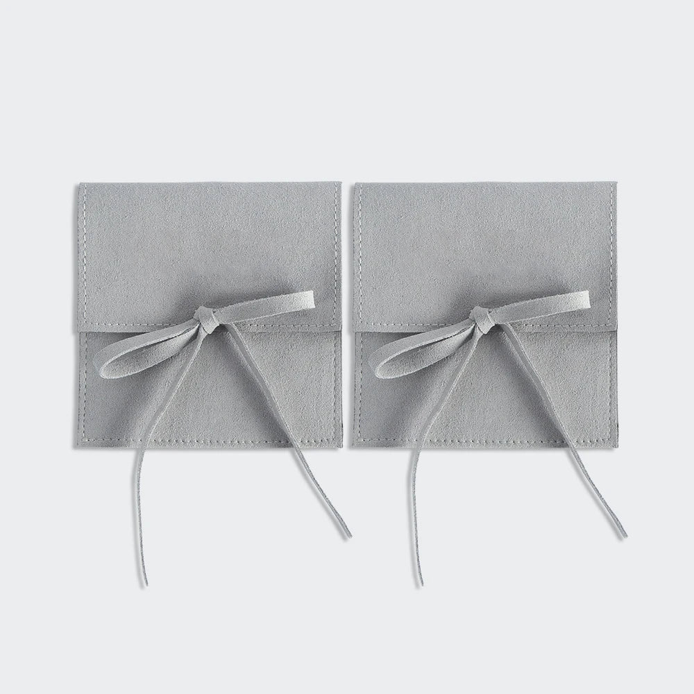 10pcs Velvet Jewelry Packaging Pouches Chic Wedding Favor Bags Cream microfiber Cosmetic Bags Product Package Wedding Gift Bag
