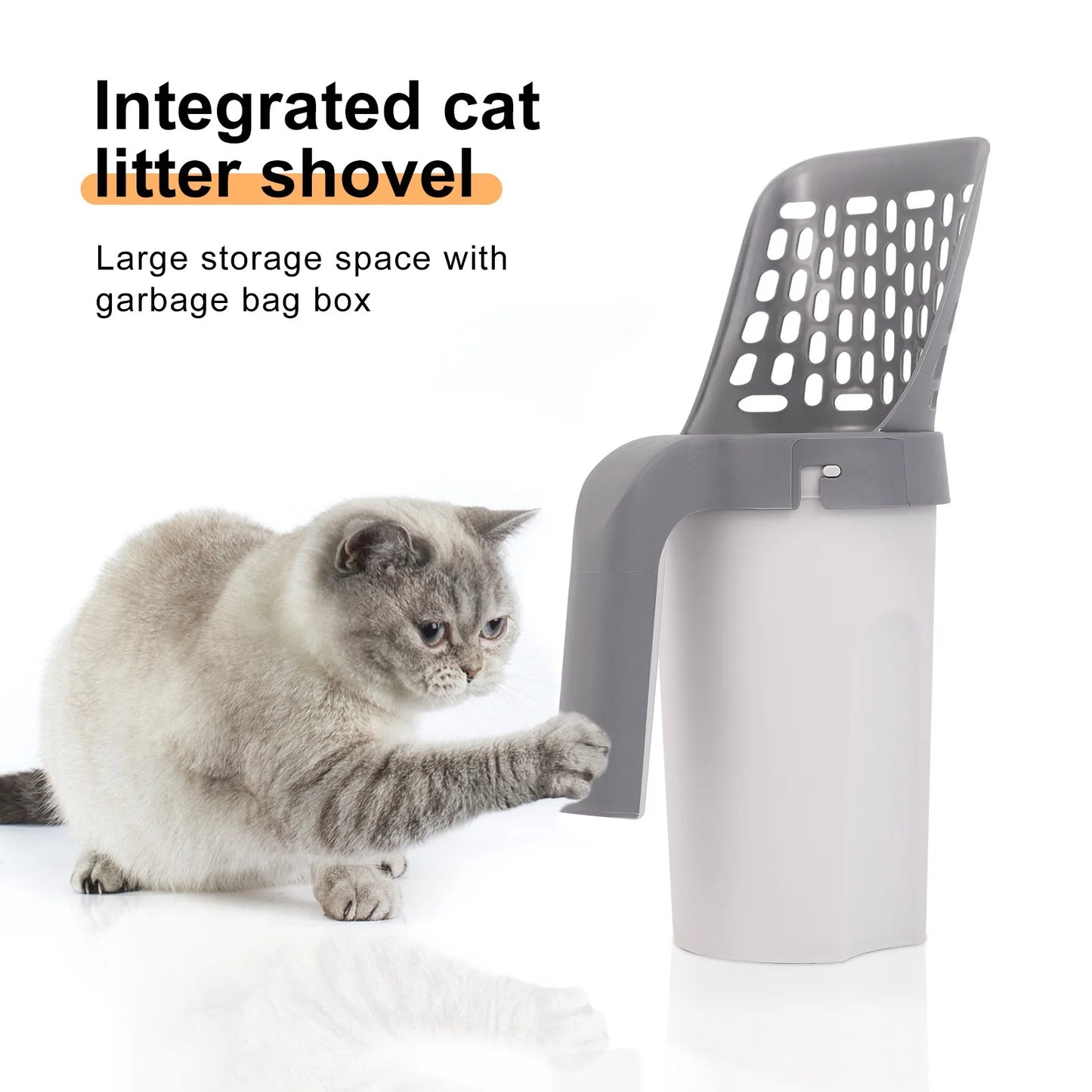 Cat Litter Shovel Scoop with Refill Bag For Pet Filter