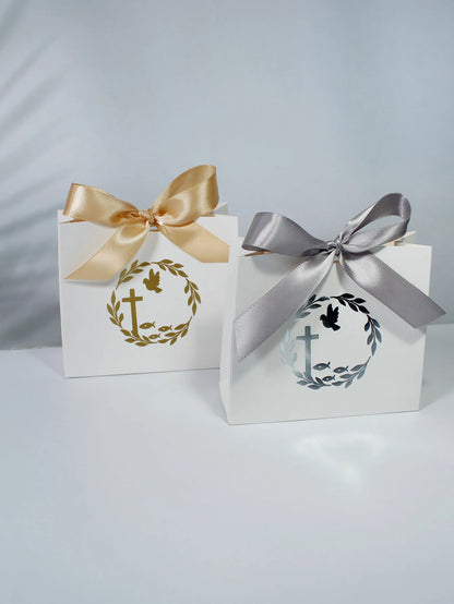 10/20pcs Christian Pigeon Gift Box, Baptism Festival Candy Box, Decorative Christian Festival Party Gift Box